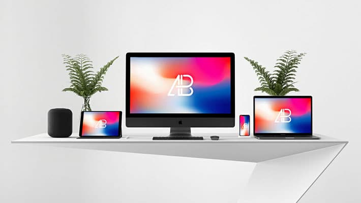 Modern Responsive Showcase Mockup