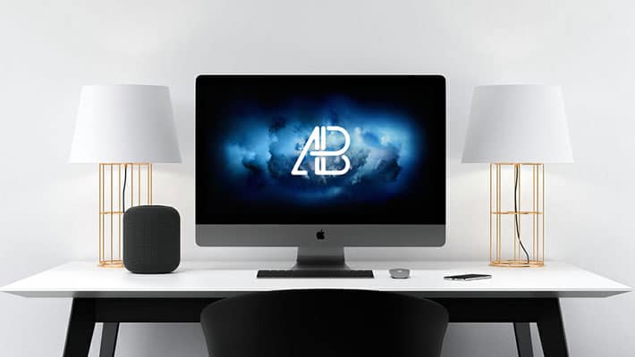 Modern iMac Pro Mockup
