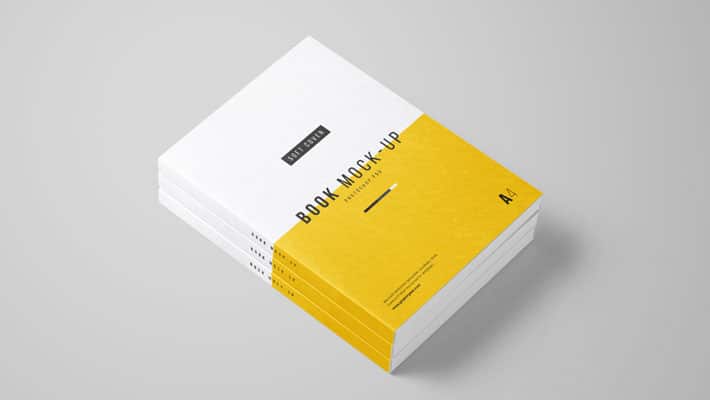 Photoshop A4 Book Mockup