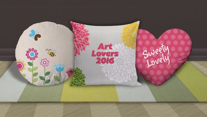 Pillows Mockup with 3 Models