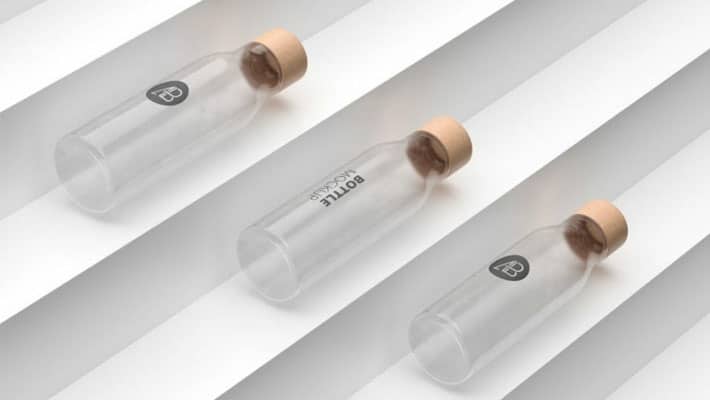 Premium Minimal Bottle Mockup