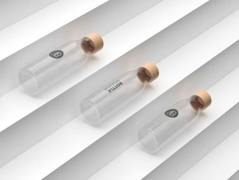 Premium Minimal Bottle Mockup