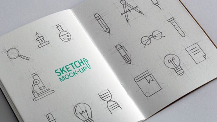 Sketchbook MockUps PSD