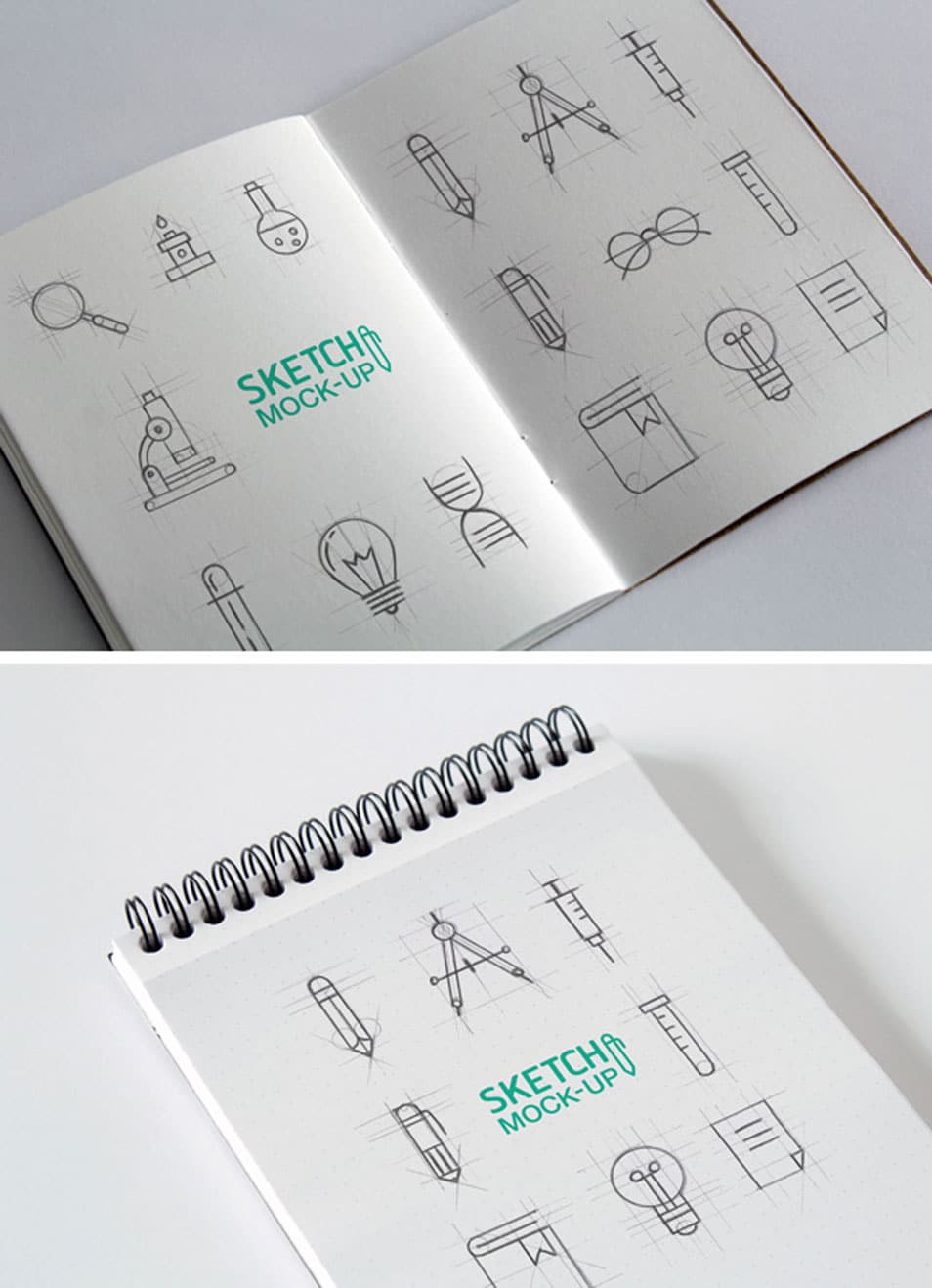 Sketchbook MockUps PSD