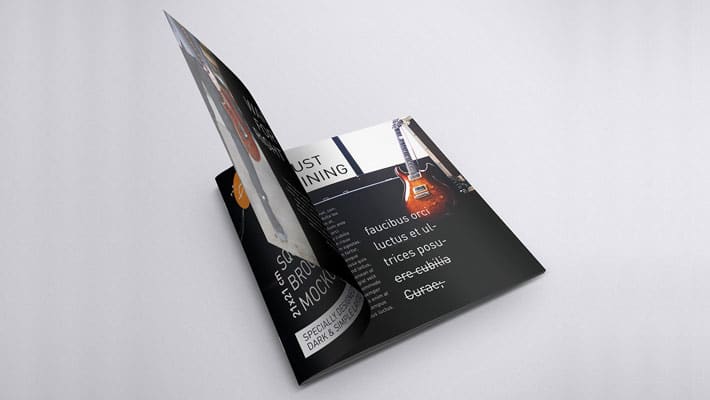Square Brochure Mockup