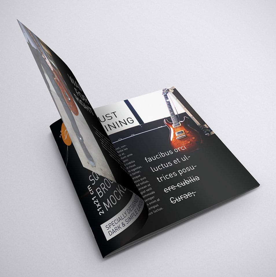 Square Brochure Mockup