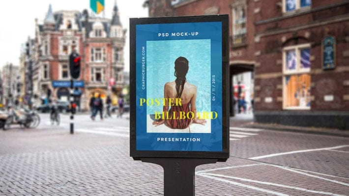 Street Billboard PSD MockUp