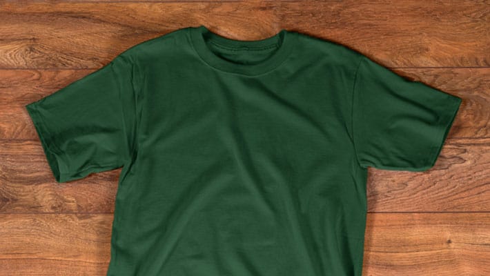 T shirt Green Mockup Template