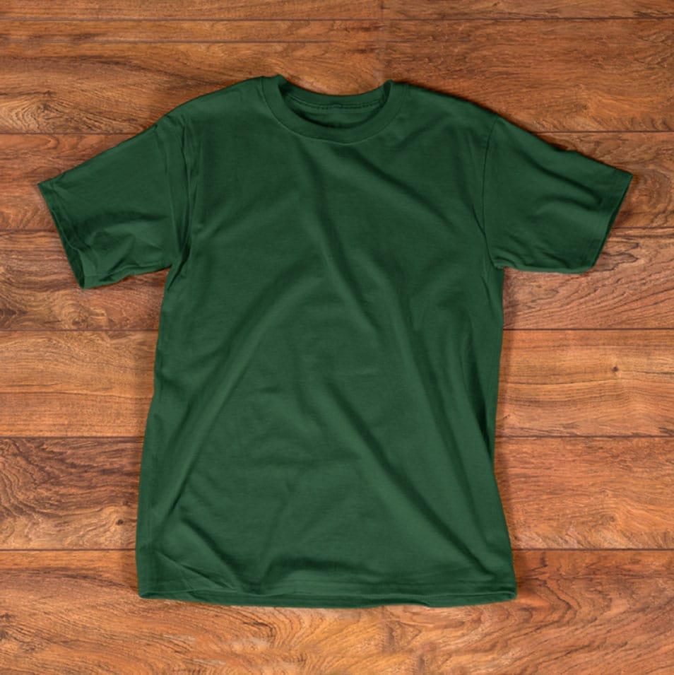 T shirt Green Mockup Template