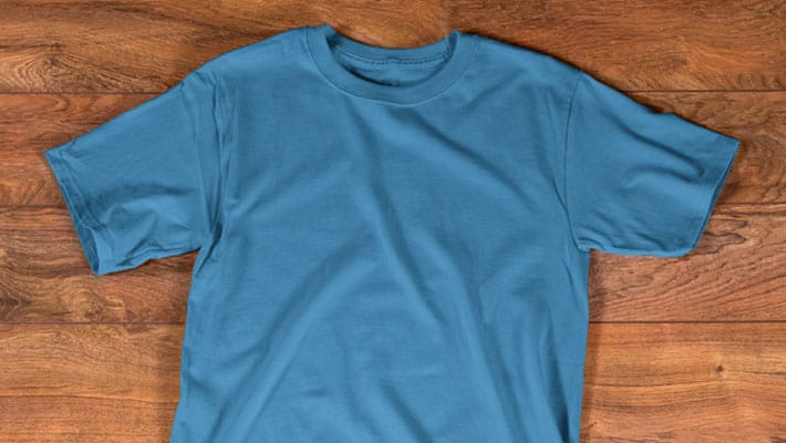 T shirt Turquoise Mockup Template