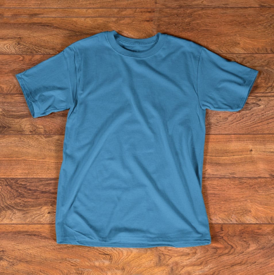 T shirt Turquoise Mockup Template