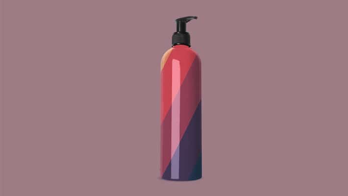 Tall Cosmetic Squeeze Bottle Mock Up