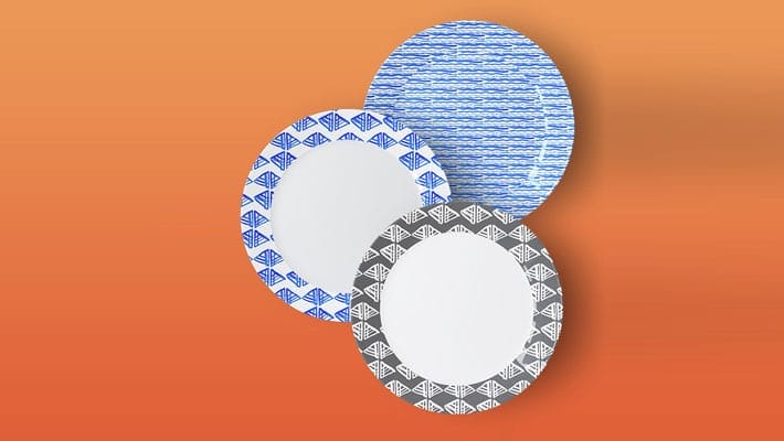 Top View Ceramic Plate Mock Up