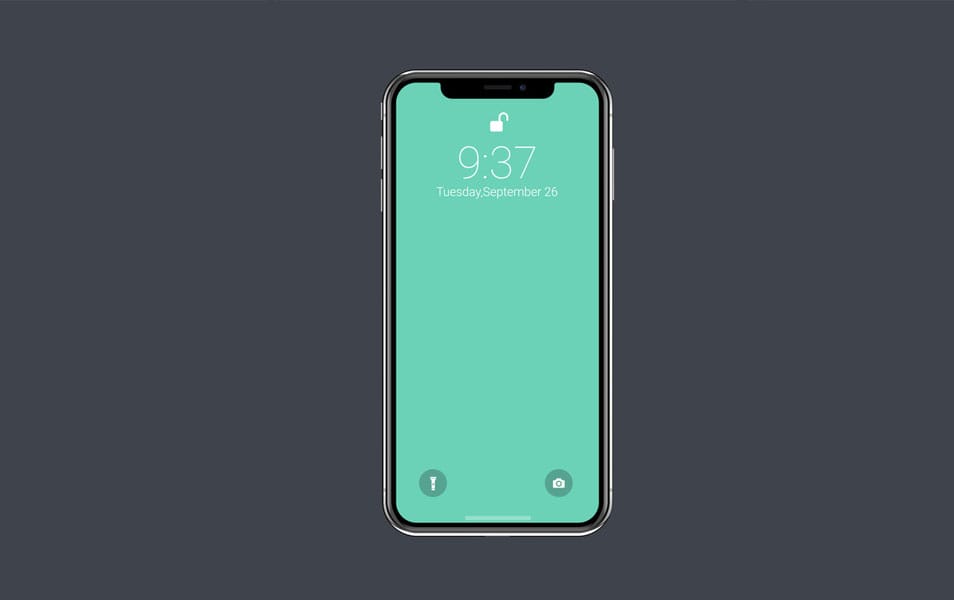 Vector iPhone X Mockup