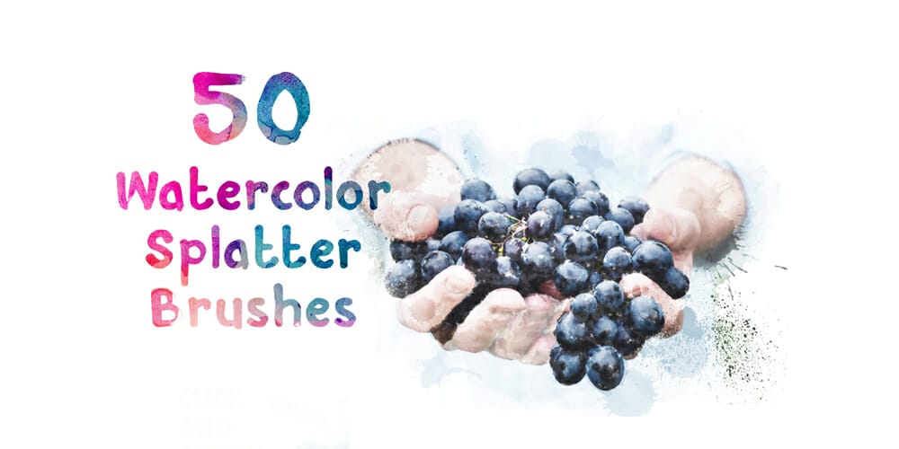 Watercolor Ink Splatter Brushes