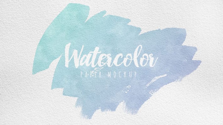Watercolor Paper Mockup