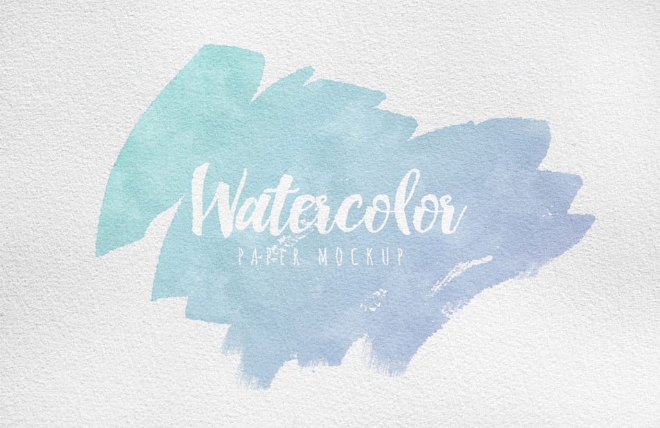 Watercolor Paper Mockup