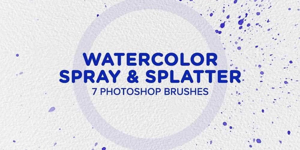 Watercolor Spray Splatter PS Brushes