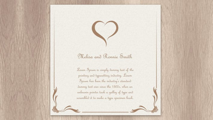 Wedding Invitation Mockup