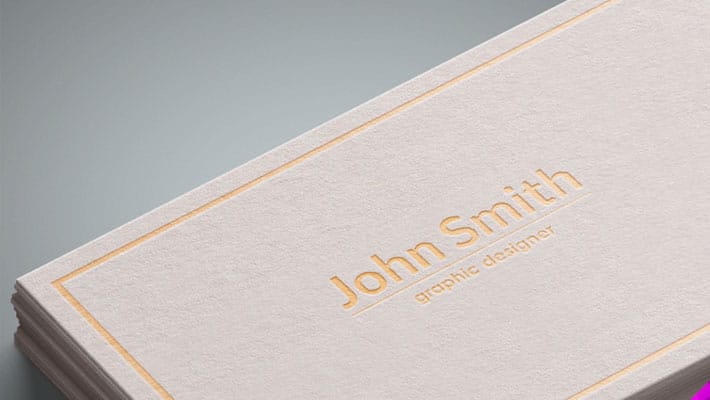 White Business Cards Mockup