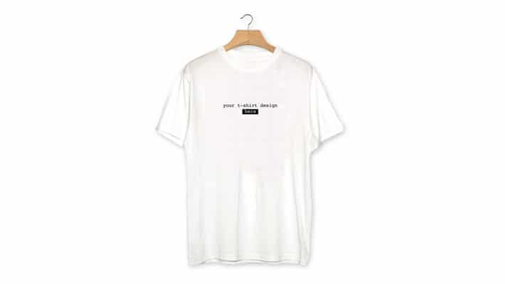 White Realistic T-Shirt Mockup
