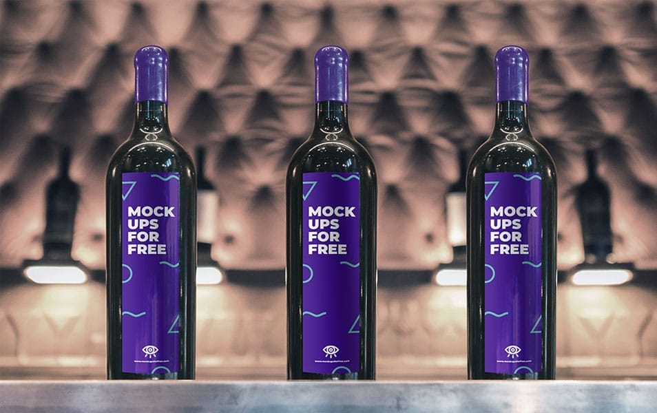 Wine Bottle Mockup