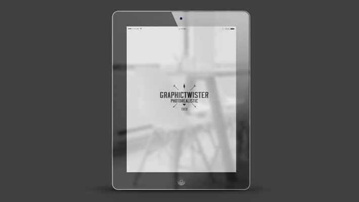 iPad 2 Mockup With Reflex Screen