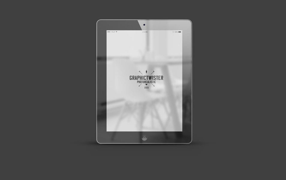 iPad 2 Mockup With Reflex Screen
