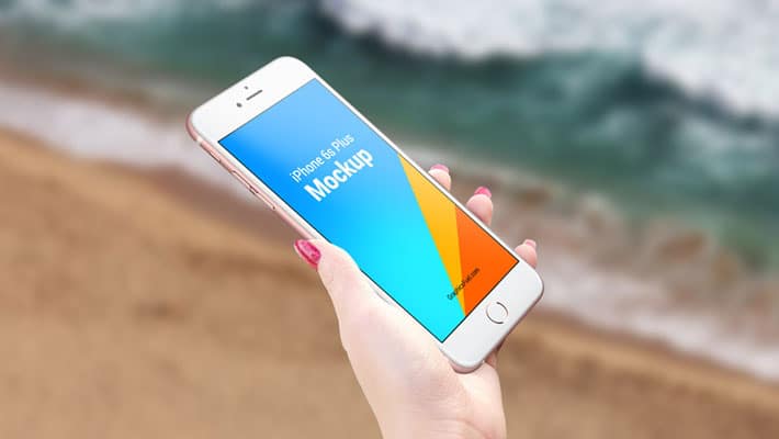 iPhone 6s Plus Outdoor Mockups PSD