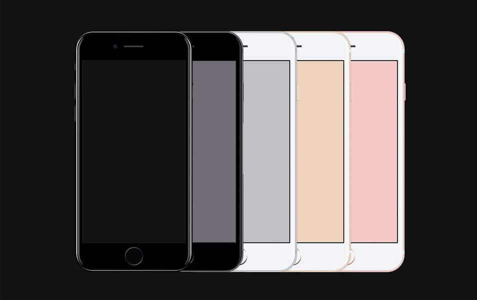 iPhone 7 Free PSD Mockup