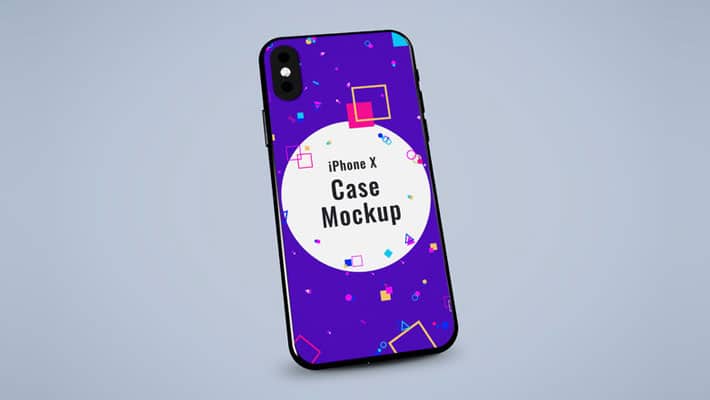 iPhone X Case PSD Mockup