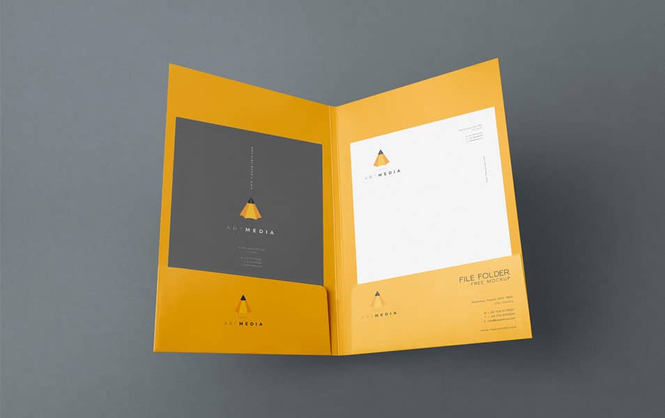 2 Free Outstanding File Folder Mockups