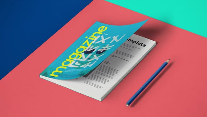 A5 PSD Magazine Mockup