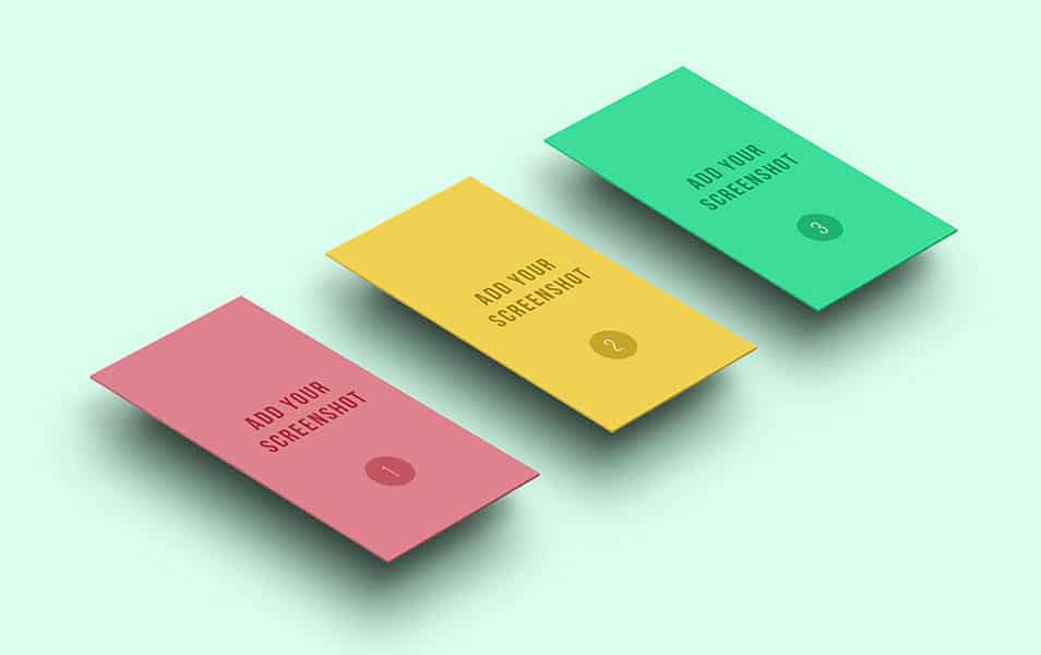 App Display Screen PSD Mockups