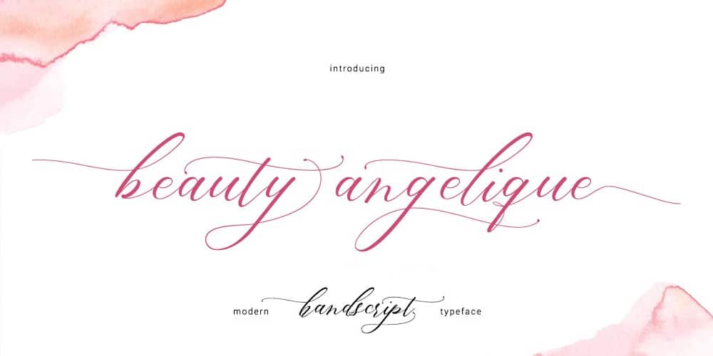 Beauty Angelique Script Font