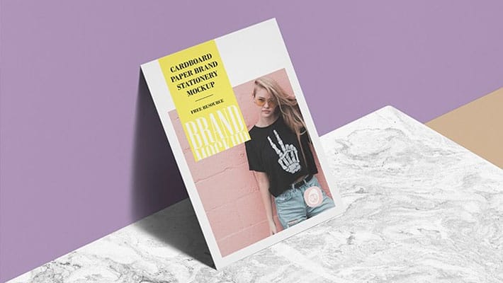 Cardboard Paper Brand Mockup