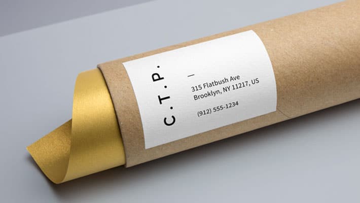Cardboard Tube Packaging MockUp