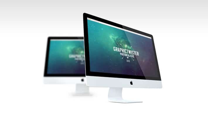 Double iMac Mockup