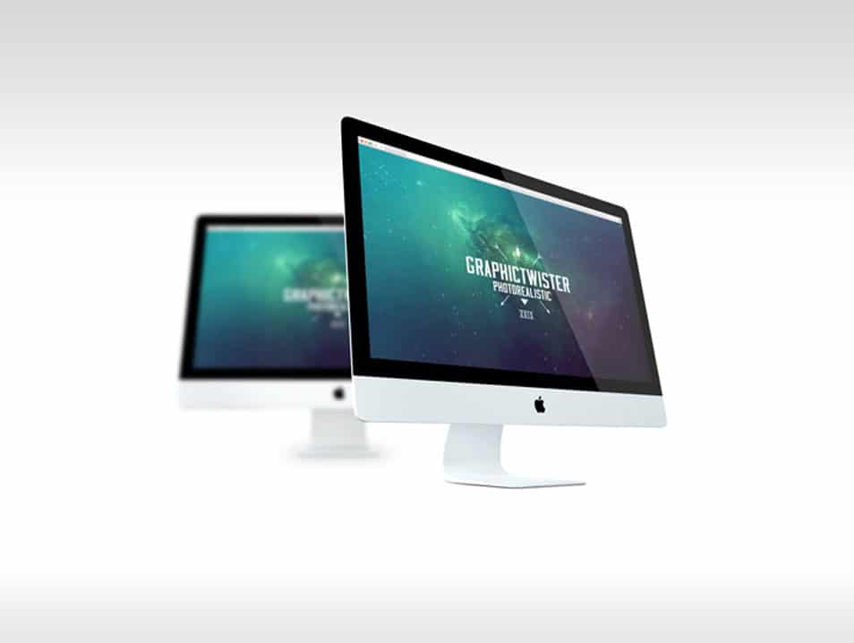 Double iMac Mockup