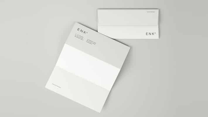 Envelope and A4 Folded Letterhead Mockup