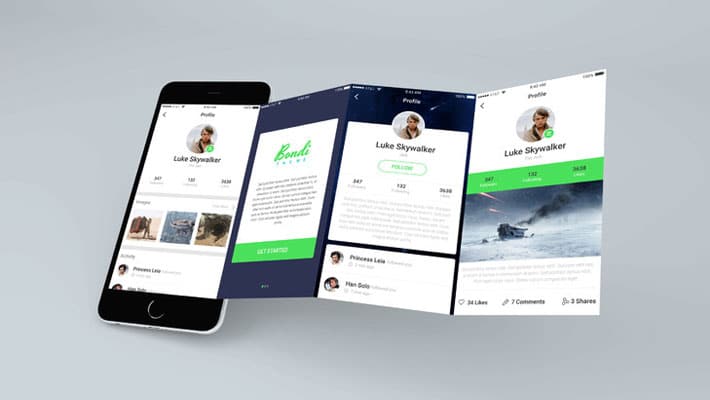 Extended iPhone Screen Mockup