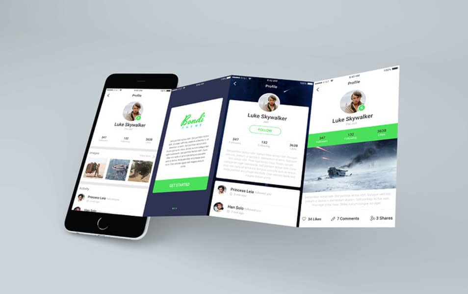 Extended iPhone Screen Mockup