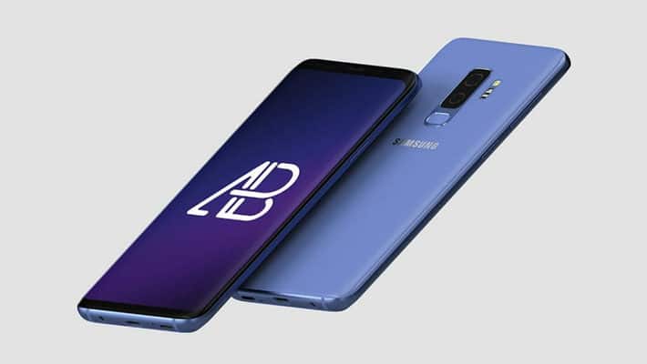 Floating Samsung Galaxy S9 Plus Mockup