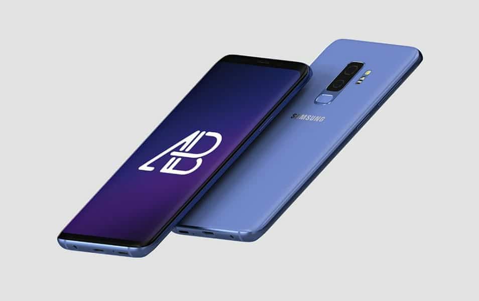 Floating Samsung Galaxy S9 Plus Mockup