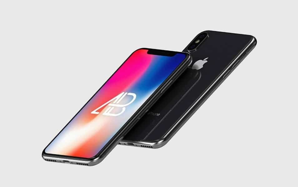 Floating iPhone X Mockup