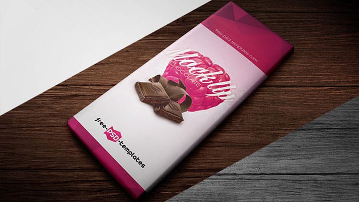 Free Chocolate Package Mock-up in PSD