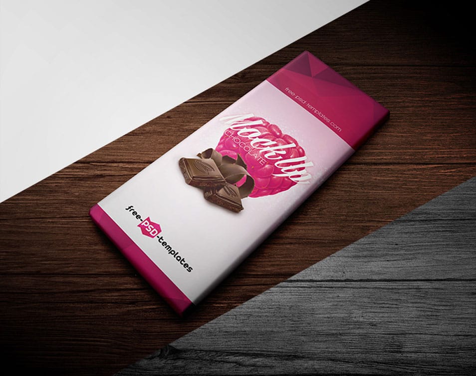 Free Chocolate Package Mock-up in PSD