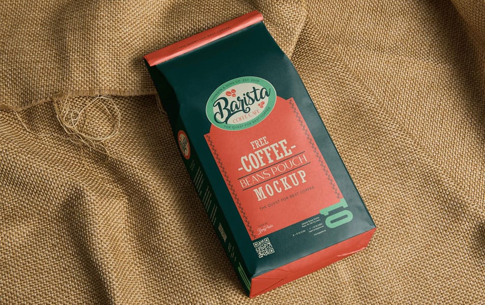 Free Classic Coffee Bag Mockup