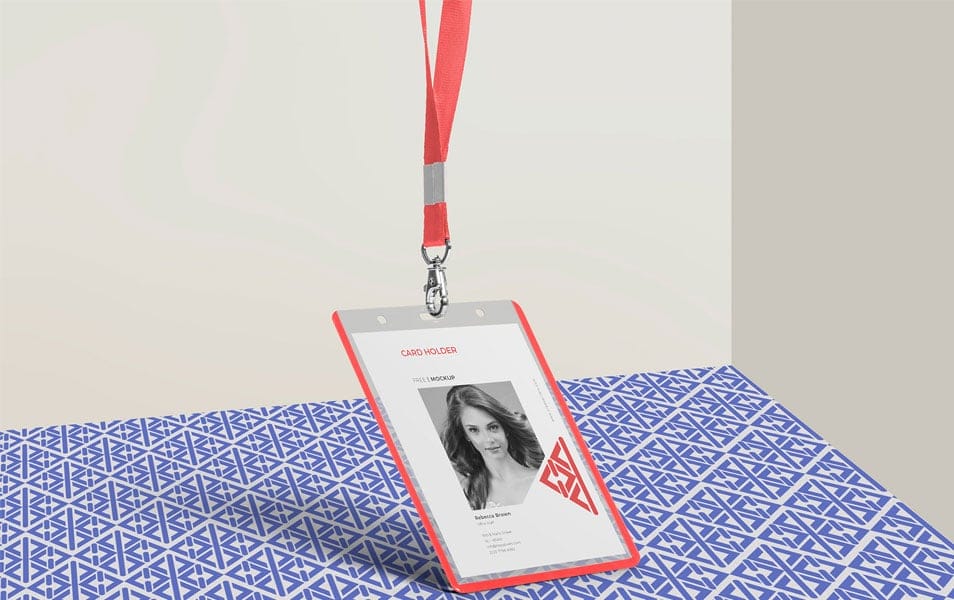 Free Corporate ID Card Mockup