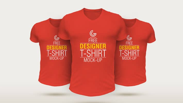 Free Designer T-Shirt Mockup
